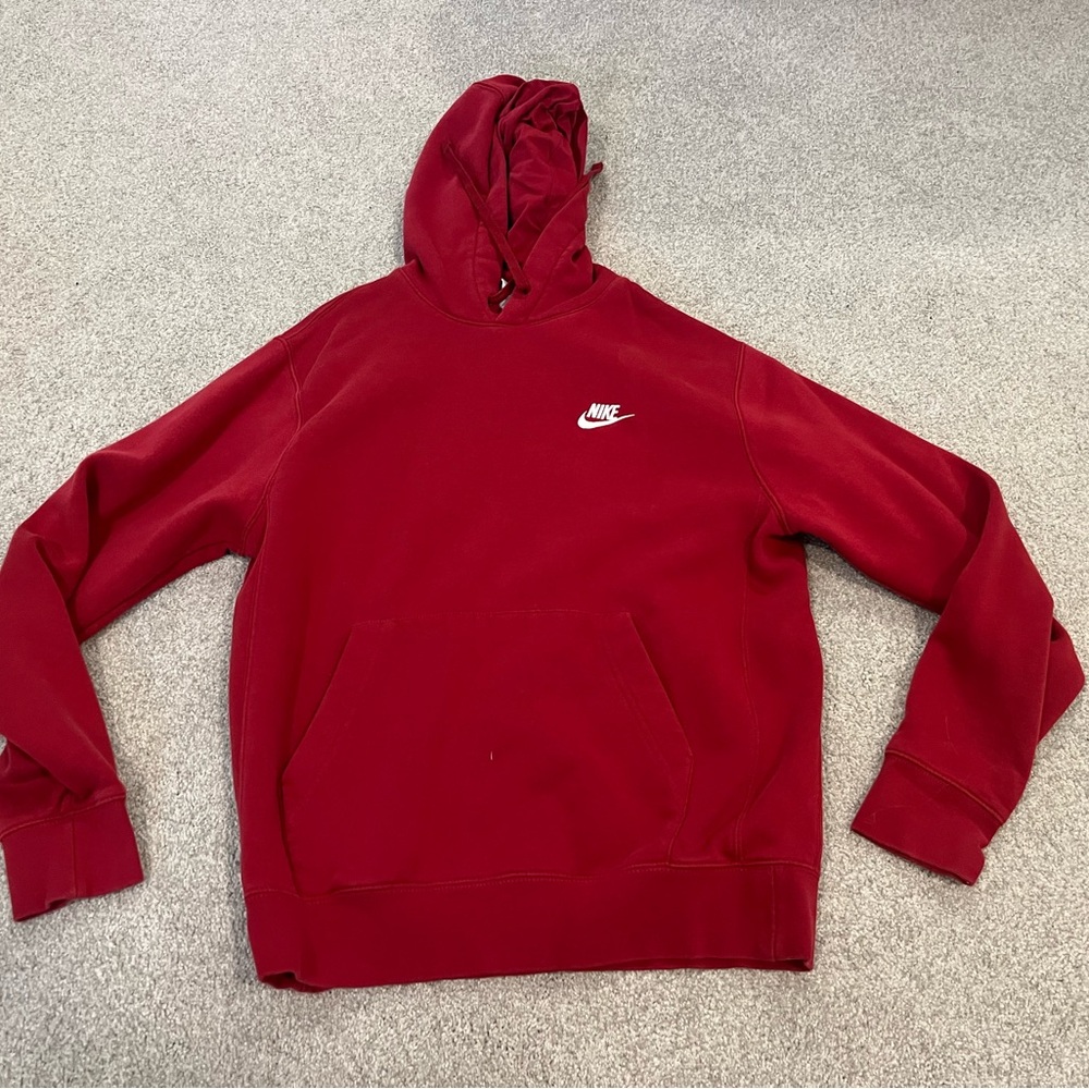 Womens red Nike hoodie